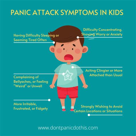 anxiety attack symptoms kids
